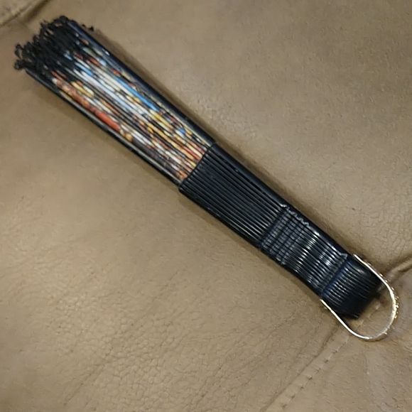 FREE add-on w/$50 purchase Gorgeous Fold Out Fabric & Lace Fan - Picture 8 of 9